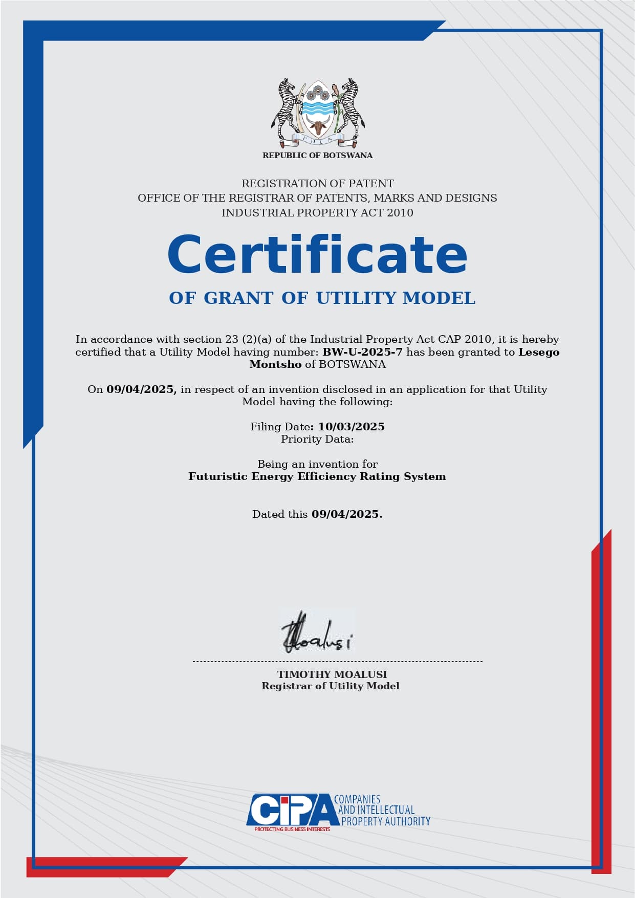 Certificate 3