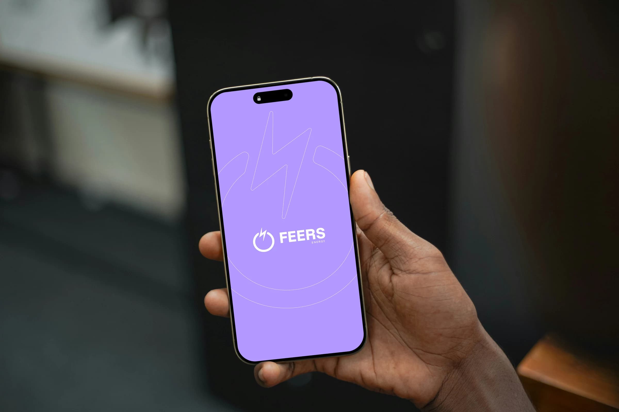 FEERS mobile app on a phone
