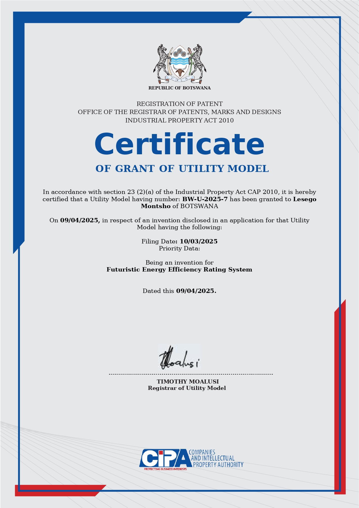 Certificate 3